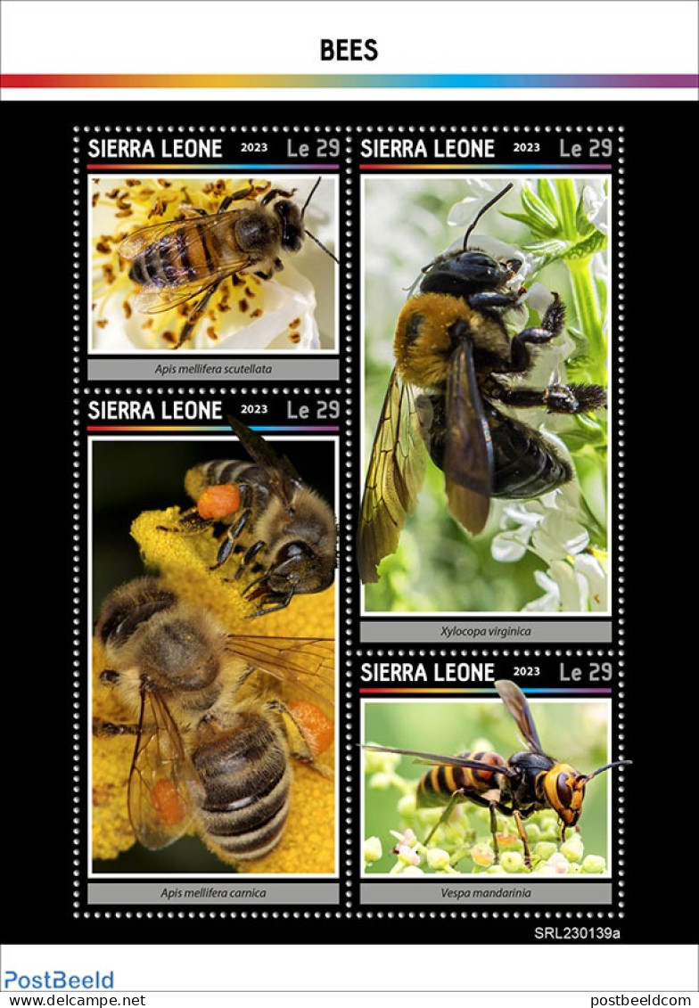 Sierra Leone 2023 Bees, Mint NH, Nature - Bees - Sonstige & Ohne Zuordnung