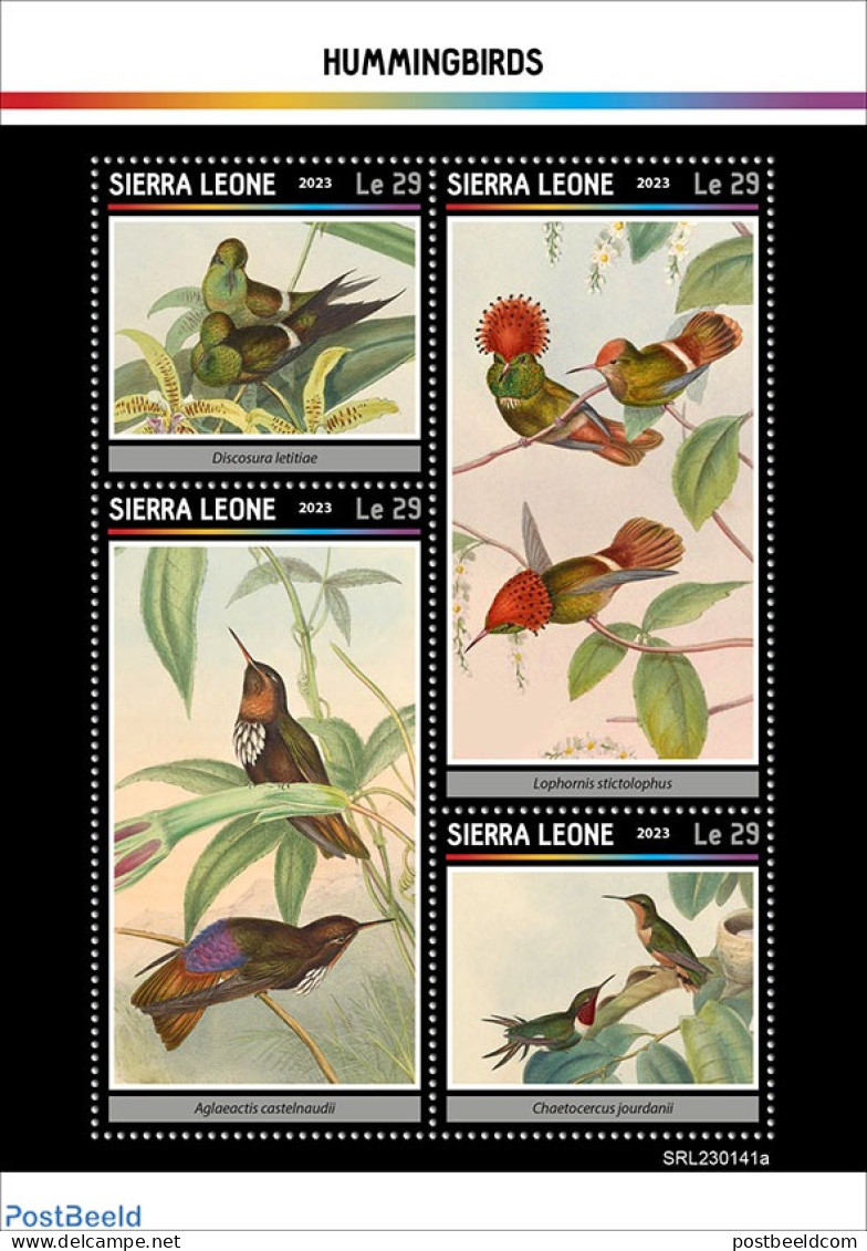Sierra Leone 2023 Hummingbirds, Mint NH, Nature - Birds - Hummingbirds - Autres & Non Classés