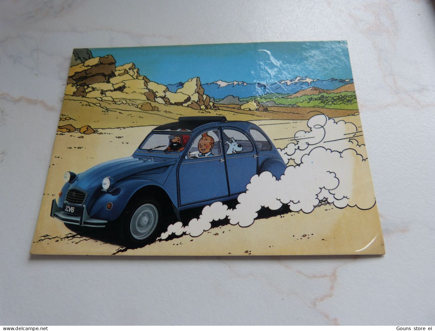 BC29-22 Cpsm Hergé Tintin Milou Citroën 2CV - Comics