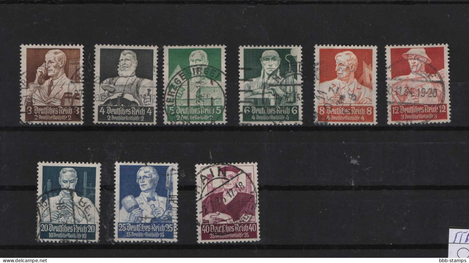 Deutsches Reich  Michel Kat.Nr  Gest  556/564 (6) - Used Stamps