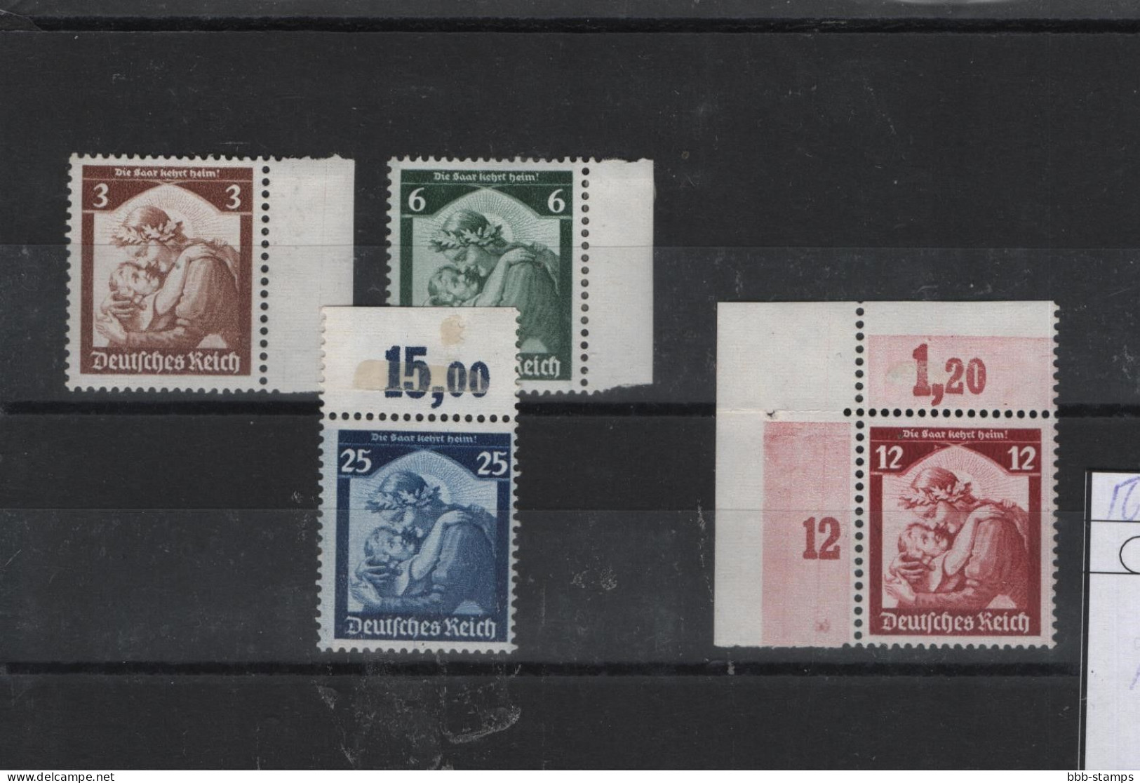 Deutsches Reich  Michel Kat.Nr  Postfr/** 565/568 Falz Auf Rand - Unused Stamps