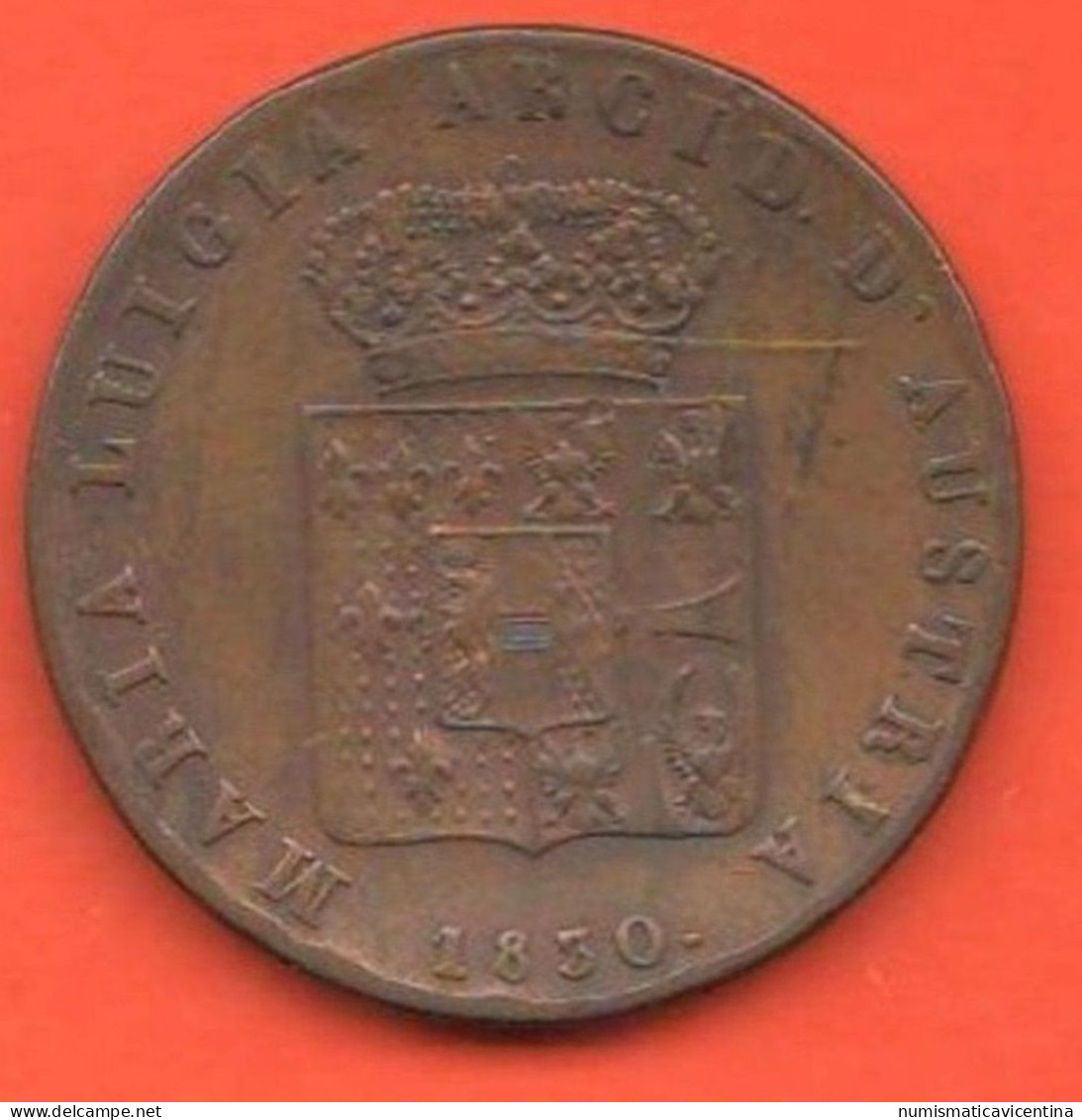 5 Cents 1830 Parma Piacenza E Guastalla Maria Luigia Arciduchessa Asburgo K 25 - Parme