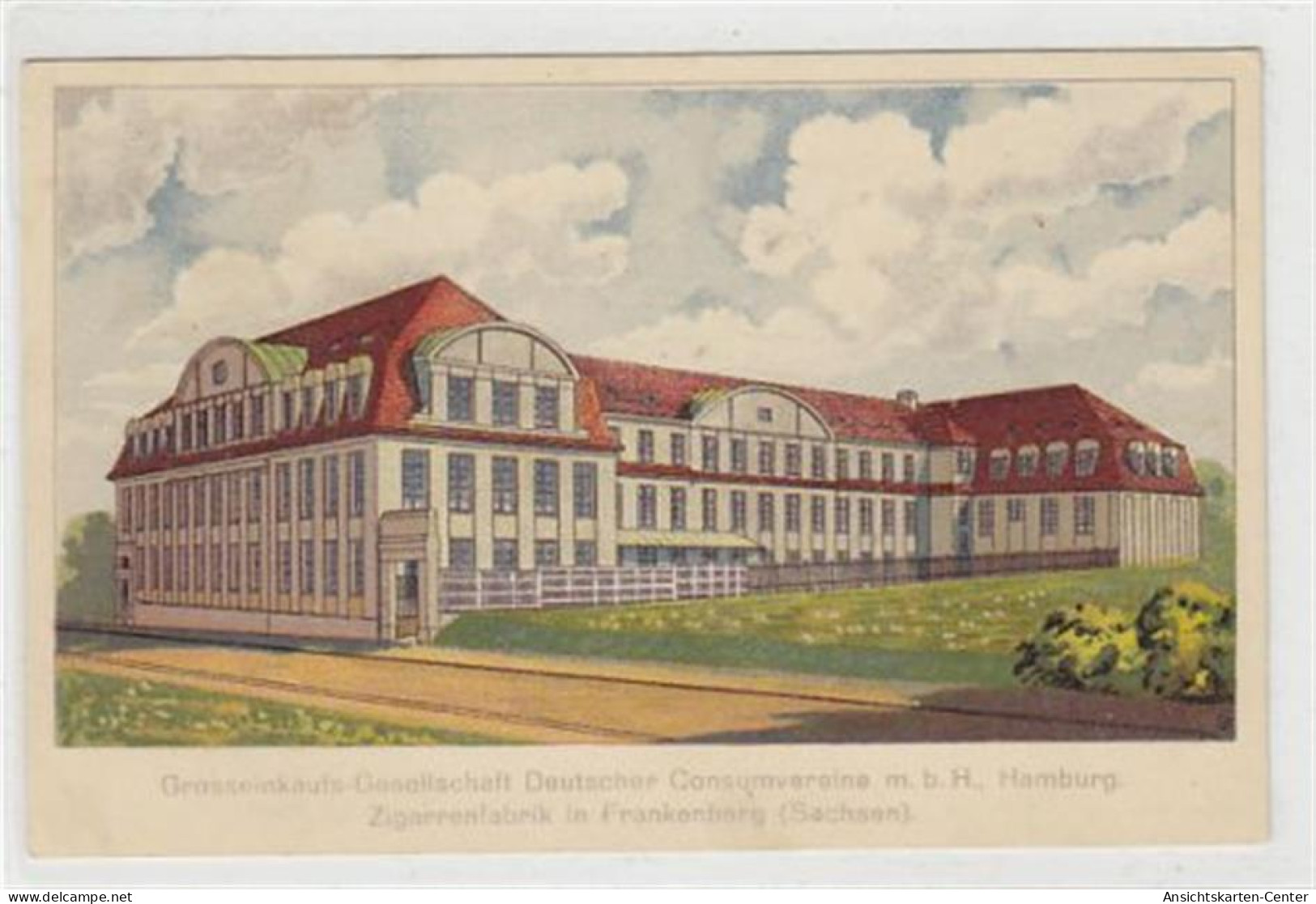 39034911 - Lithographie Grosseinkaufs-Gesellschaft Deutscher Consumvereine M. B. H., Hamburg. Zigarrenfabrik In Franken - Autres & Non Classés