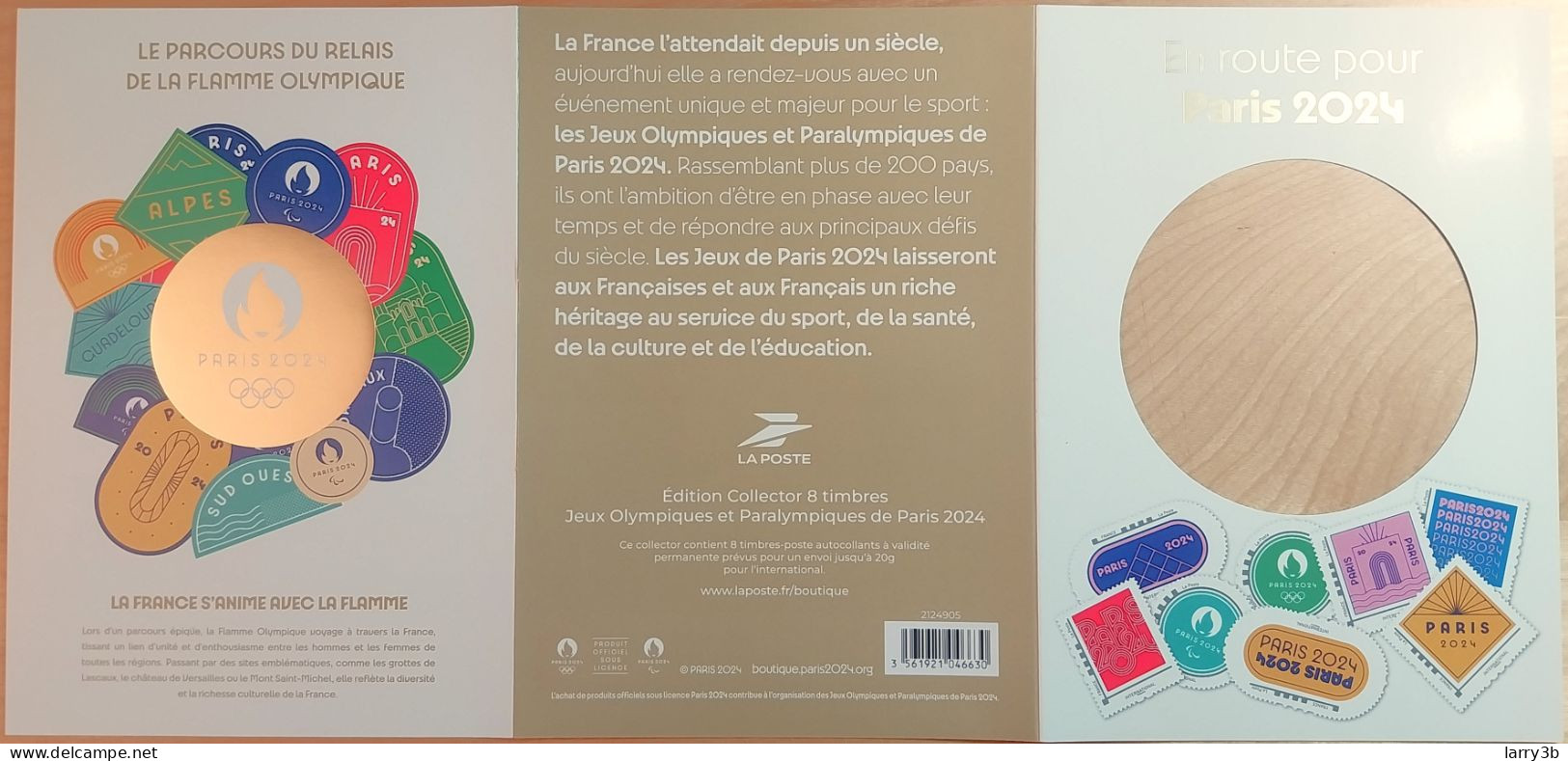 FRANCE 2024 COLLECTOR "LE PARCOURS DU RELAIS DE LA FLAMME OLYMPIQUE" MTAM-2024-558 - Neuf ** - Collectors