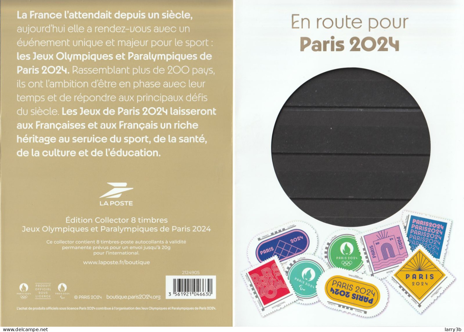 FRANCE 2024 COLLECTOR "LE PARCOURS DU RELAIS DE LA FLAMME OLYMPIQUE" MTAM-2024-558 - Neuf **
