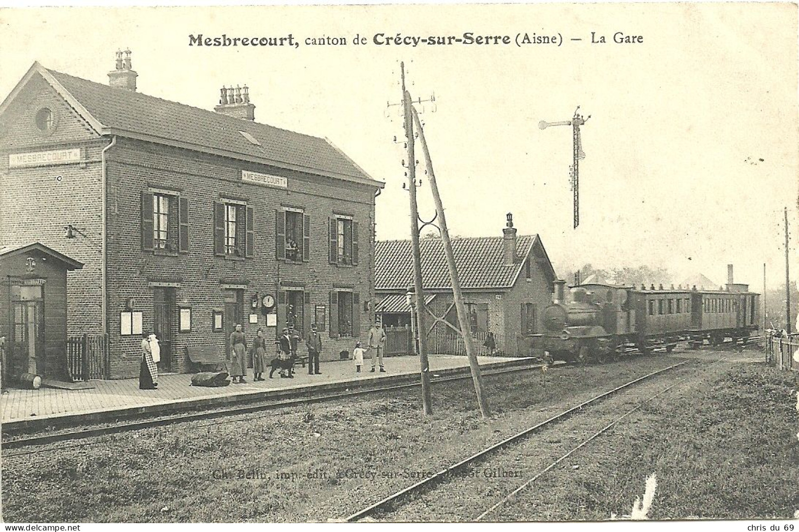 Mesbrecourt Canton De  Crecy Sur Serre La Gare - Sonstige & Ohne Zuordnung