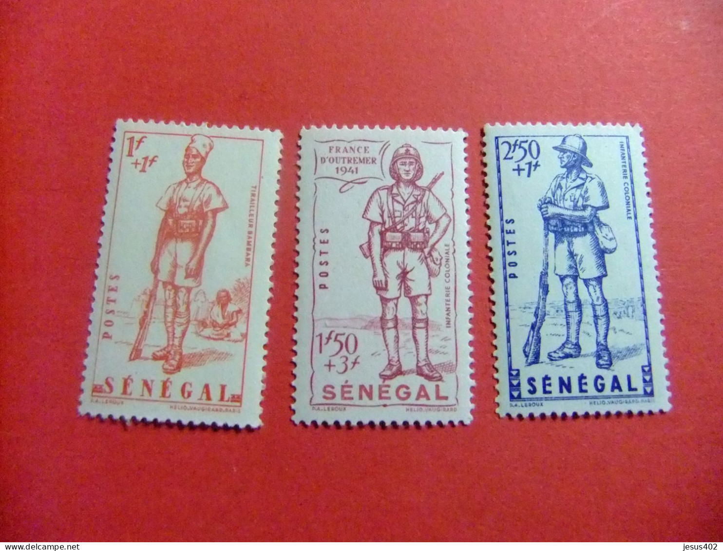 55 SENEGAL 1941 / DEFENSA DEL IMPERIO / YVERT 170 / 172 MNH - Used Stamps