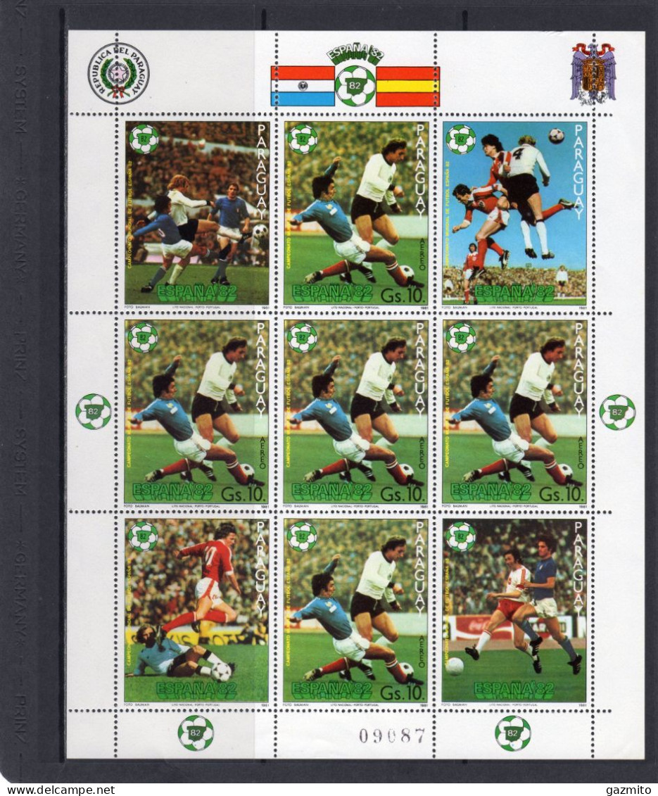 Paraguay 1981, FIFA 82, Sheetlet - Paraguay