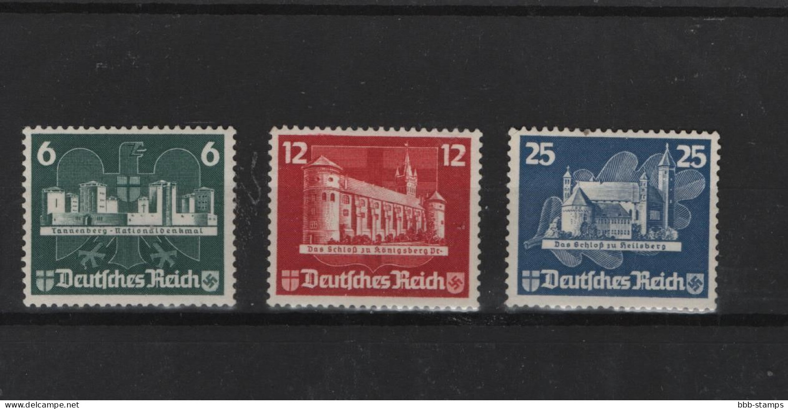 Deutsches Reich  Michel Kat.Nr  Ohne Gummi 577/579 - Unused Stamps