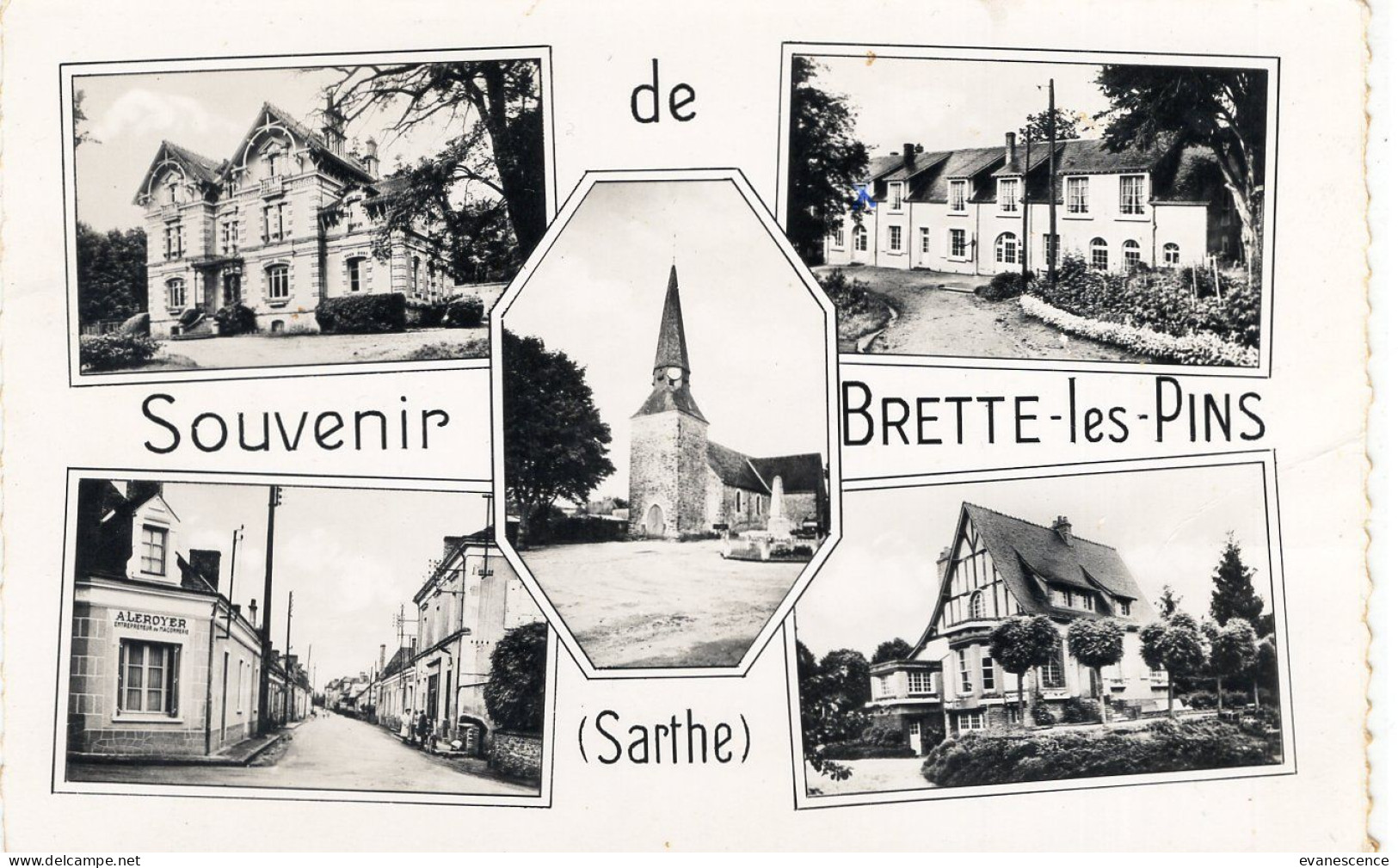 Brette Les Pins : Souvenir : SM Petit Format)   ///  Ref. Mai 24 ///  BO. 72 - Beaumont Sur Sarthe