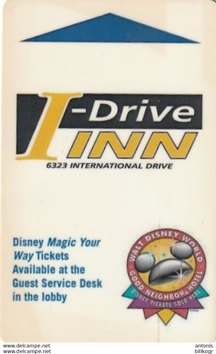 USA - Walt Disney World/Good Neighbor Hotel(reverse I-Drive Inn), Hotel Keycard, Used - Hotel Keycards