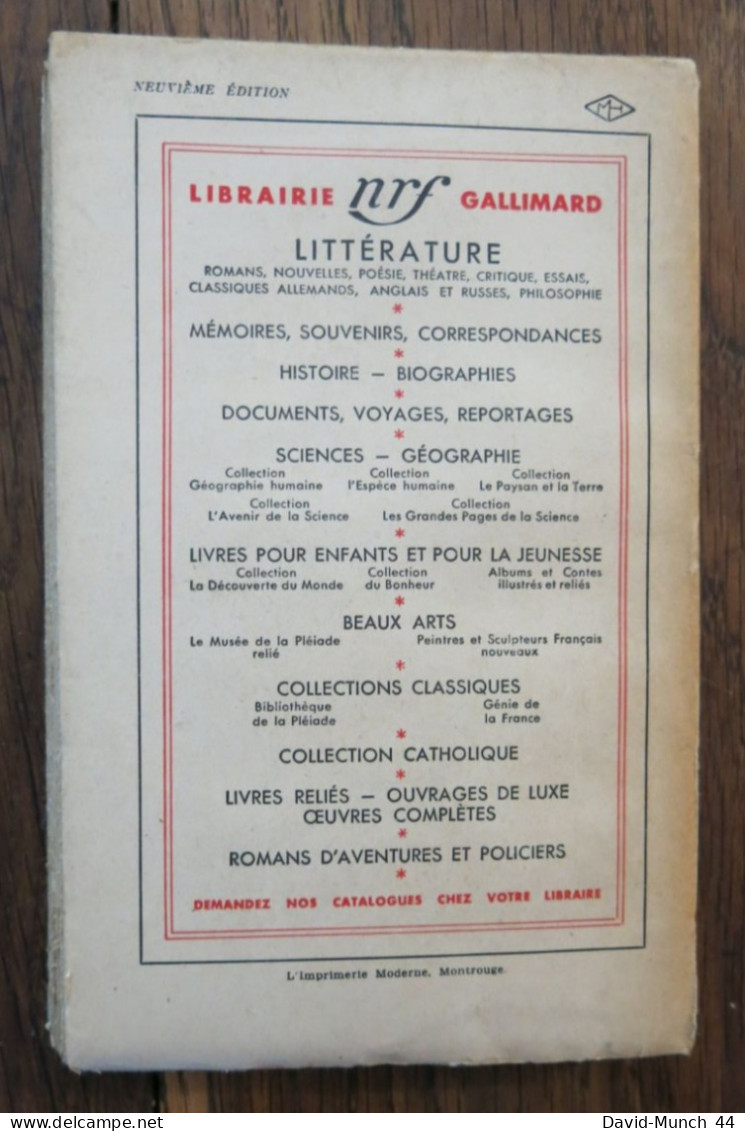 Gerbe Baude De Georges Magnane. Gallimard, Nrf. 1943 - Other & Unclassified