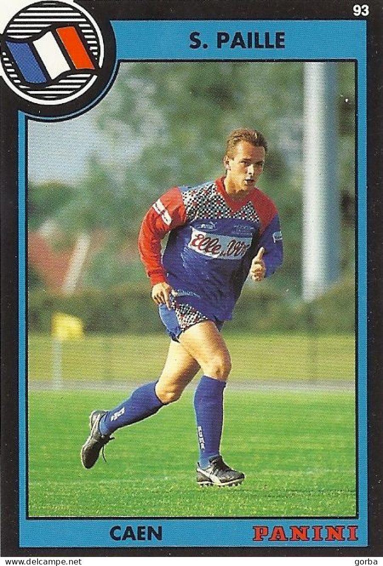 *Carte PANINI Cartonnée - 1993 - Stéphane PAILLE - SM CAEN - Trading Cards