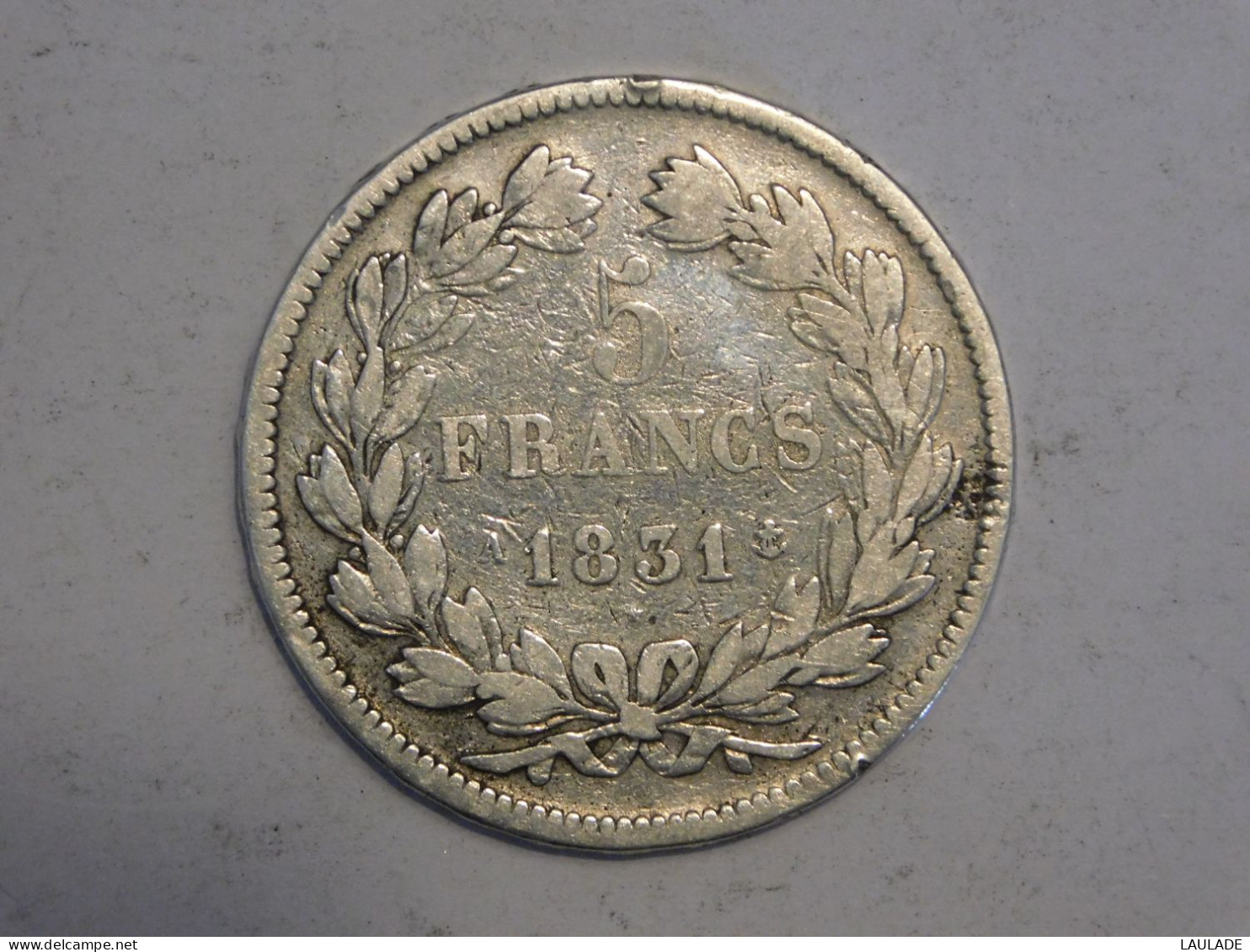 FRANCE 5 Francs 1831 A - Silver, Argent Franc - 5 Francs