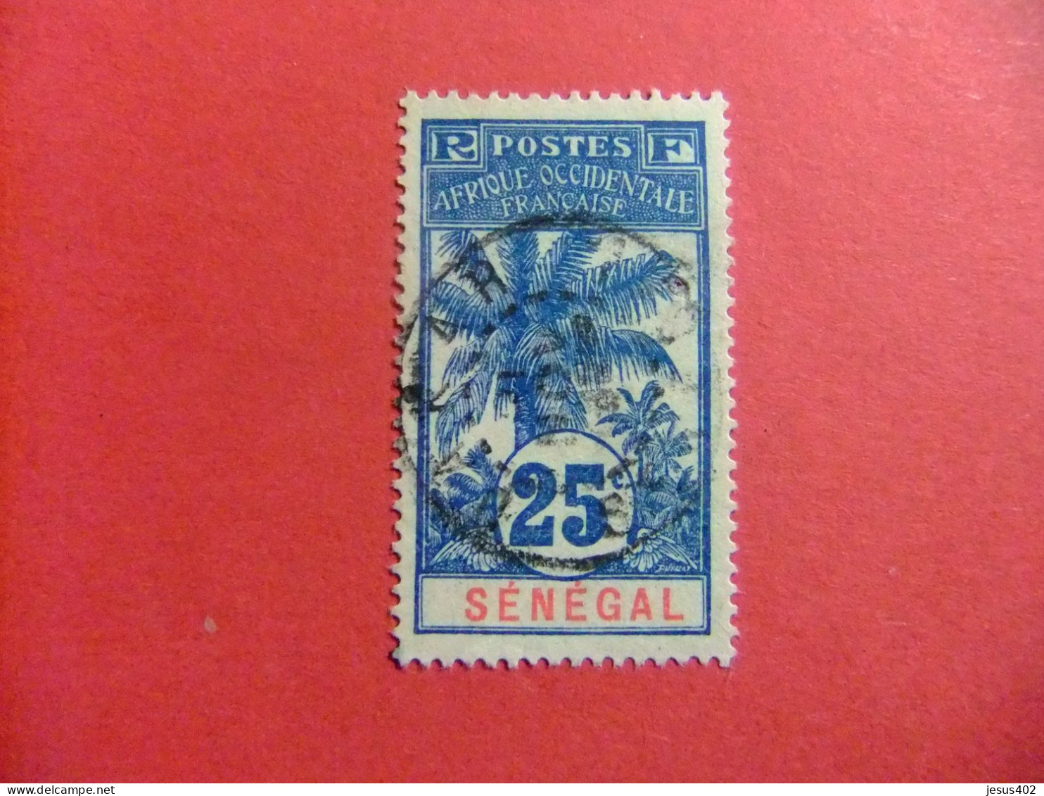 55 SENEGAL 1906 / PALMERA / YVERT 37 FU - Used Stamps