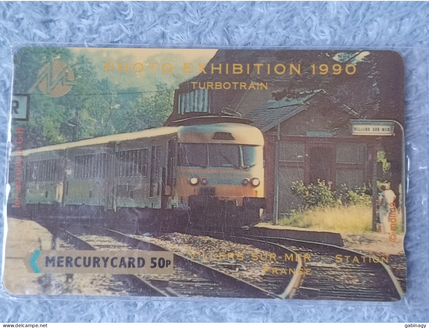 TRAIN - UNITED KINGDOM - MERCURY - Photo Exibition 1990 - Turbotrain SNCF - TRAIN - 5.918EX. - Mercury Communications & Paytelco