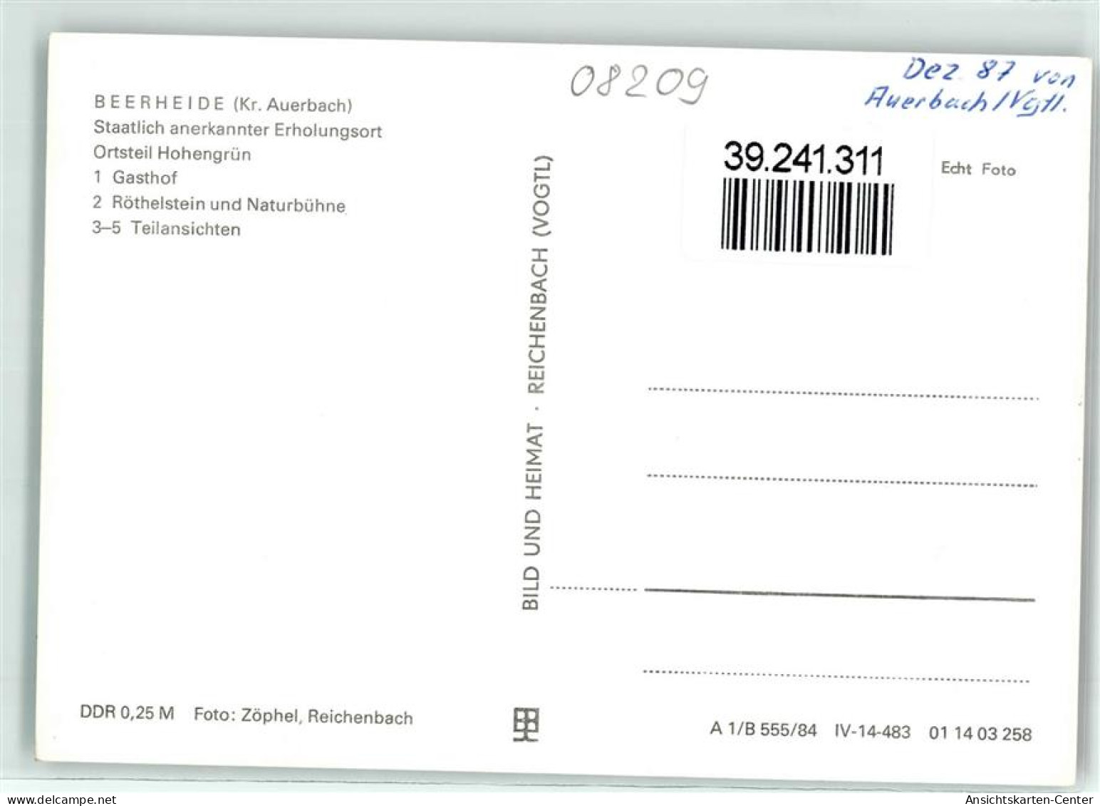 39241311 - Hohengruen B Auerbach, Vogtl - Sonstige & Ohne Zuordnung