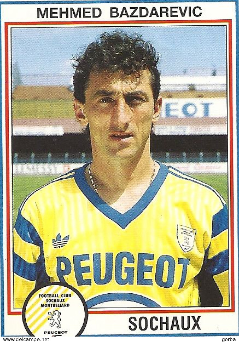 *PANINI - FOOT 1993 - N°220 Mehmed BAZDAREVIC - Football Club SOCHAUX Montbéliard - Edition Française