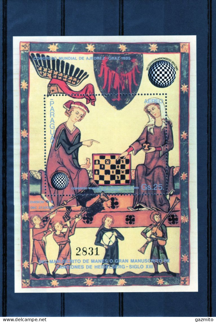 Paraguay 1985, Chess, BF - Echecs