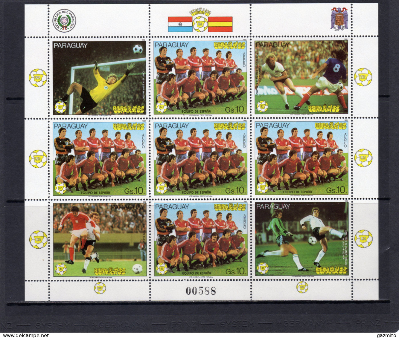 Paraguay 1982, FIFA 82, Sheetlet - 1982 – Spain