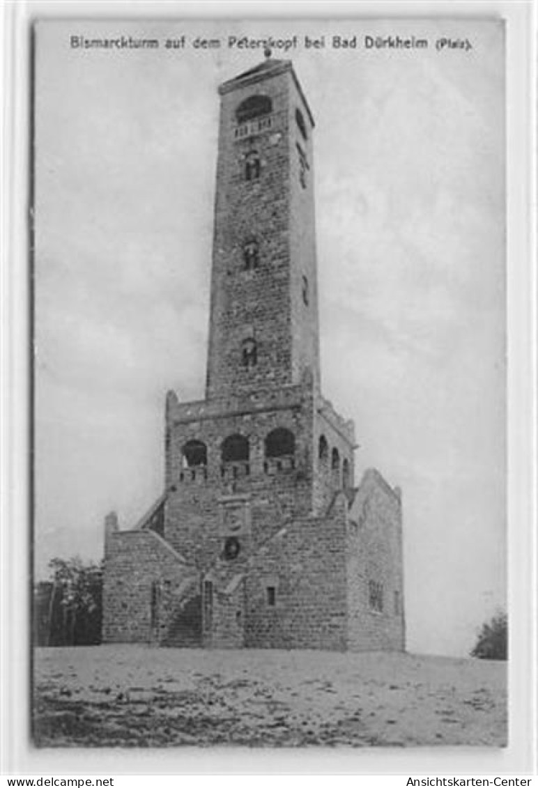 39097511 - Bad Duerkheim. Bismarckturm Auf Dem Peterskopf. Ecken Mit Albumabdruecken, Leicht Fleckig, Leicht Buegig, So - Bad Dürkheim