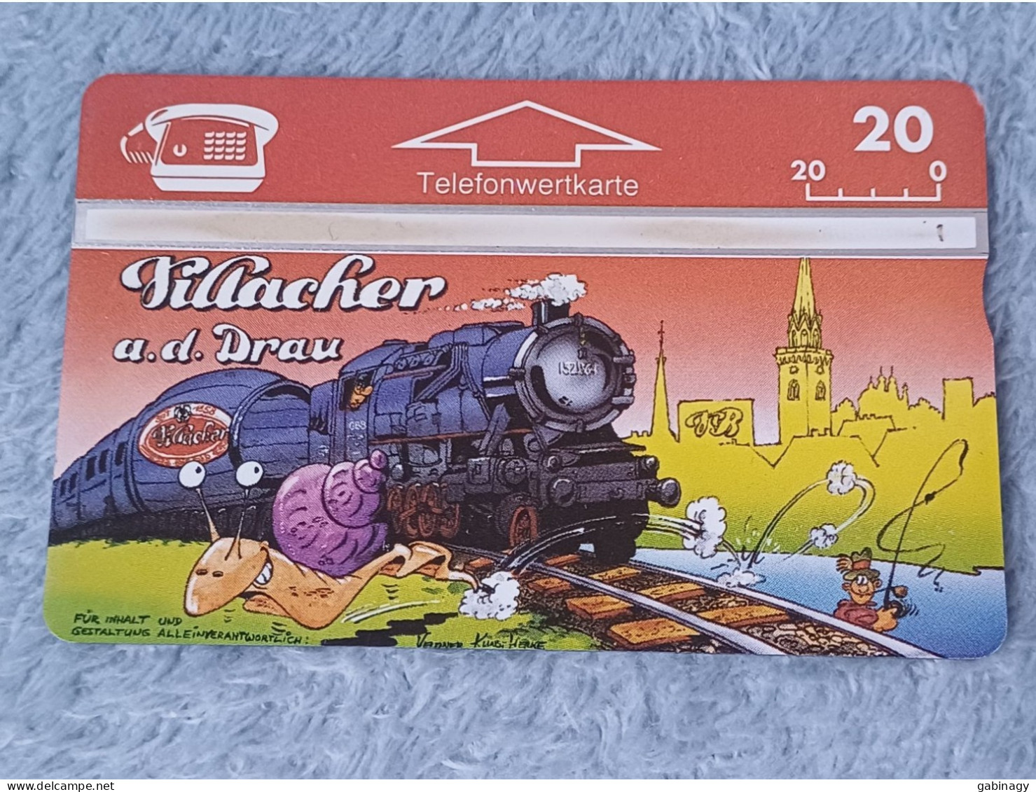 TRAIN - AUSTRIA - P183 - Villacher A.d. Drau - Steamtrain - SNAIL - CARTOON - 700EX. - Trains
