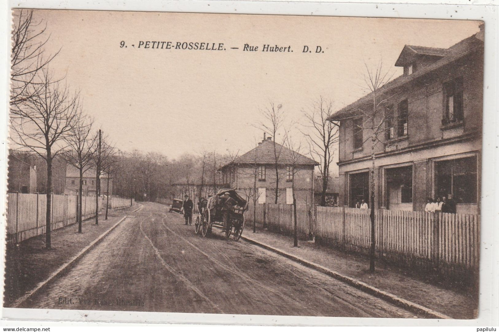 309 DEPT 57 : édit. Vve Kaas Libr. : Petite Rosselle Rue Hubert : ( Carte D D N° 8 ) - Autres & Non Classés