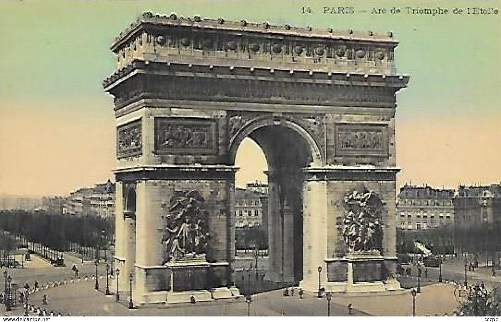 CPA Paris Arc De Triomphe De L'Etoile - Arrondissement: 08