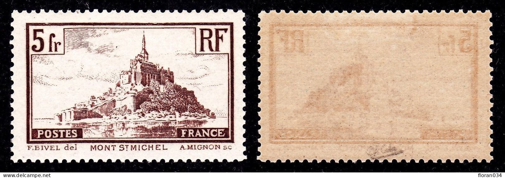 France N° 260a Type 1 Neuf ** Signé Calves - TB Qualité - Cote 50 Euros - Unused Stamps