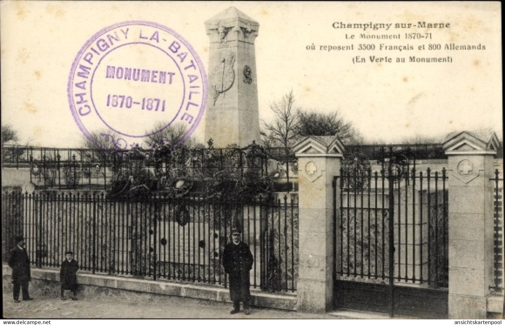 CPA Champigny Sur Marne Val De Marne, Das Denkmal - Autres & Non Classés