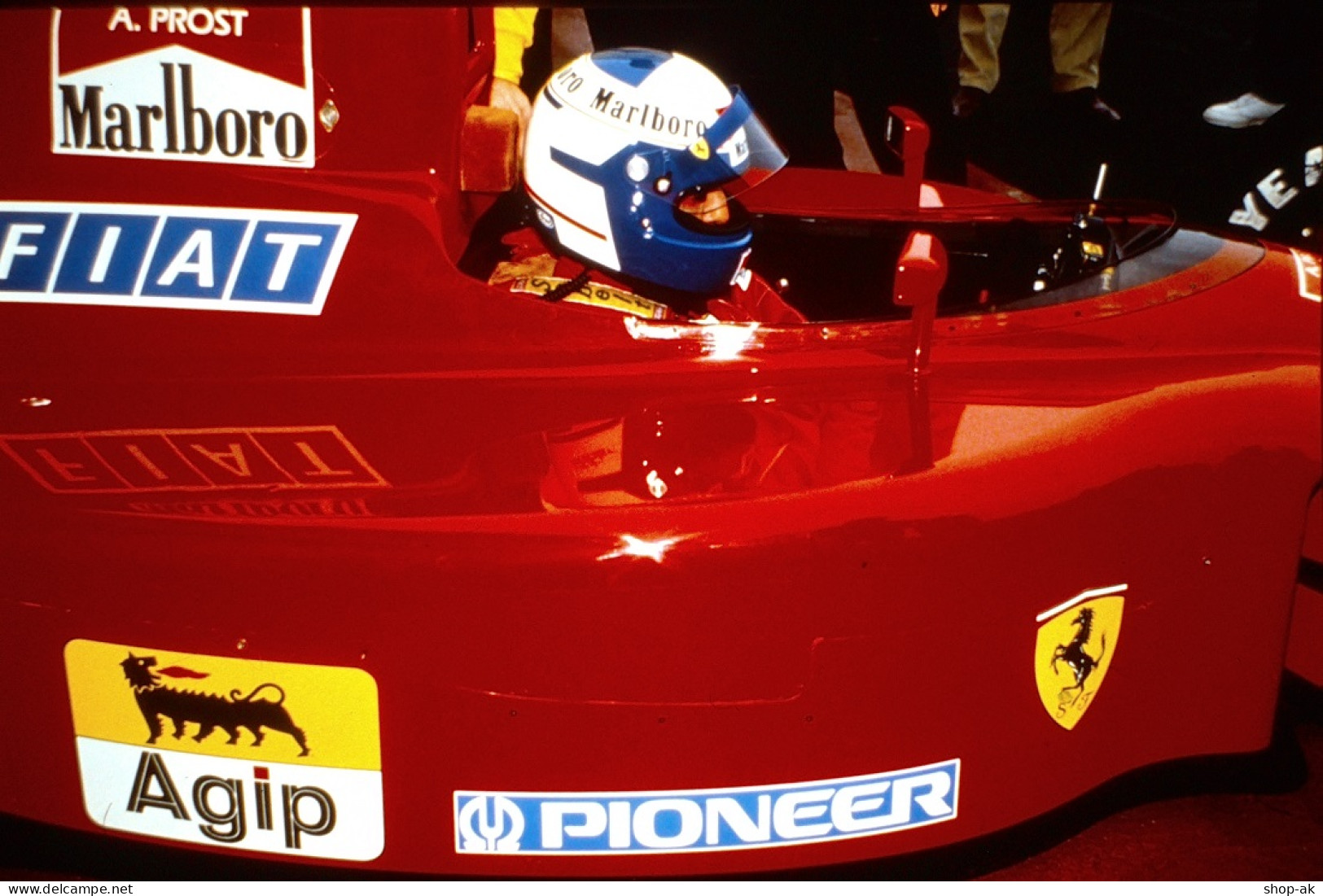 Dia0006/ DIA Foto Jean Alesi Auf Ferrari Formel 1 1990 Autorennen Rennwagen - KFZ