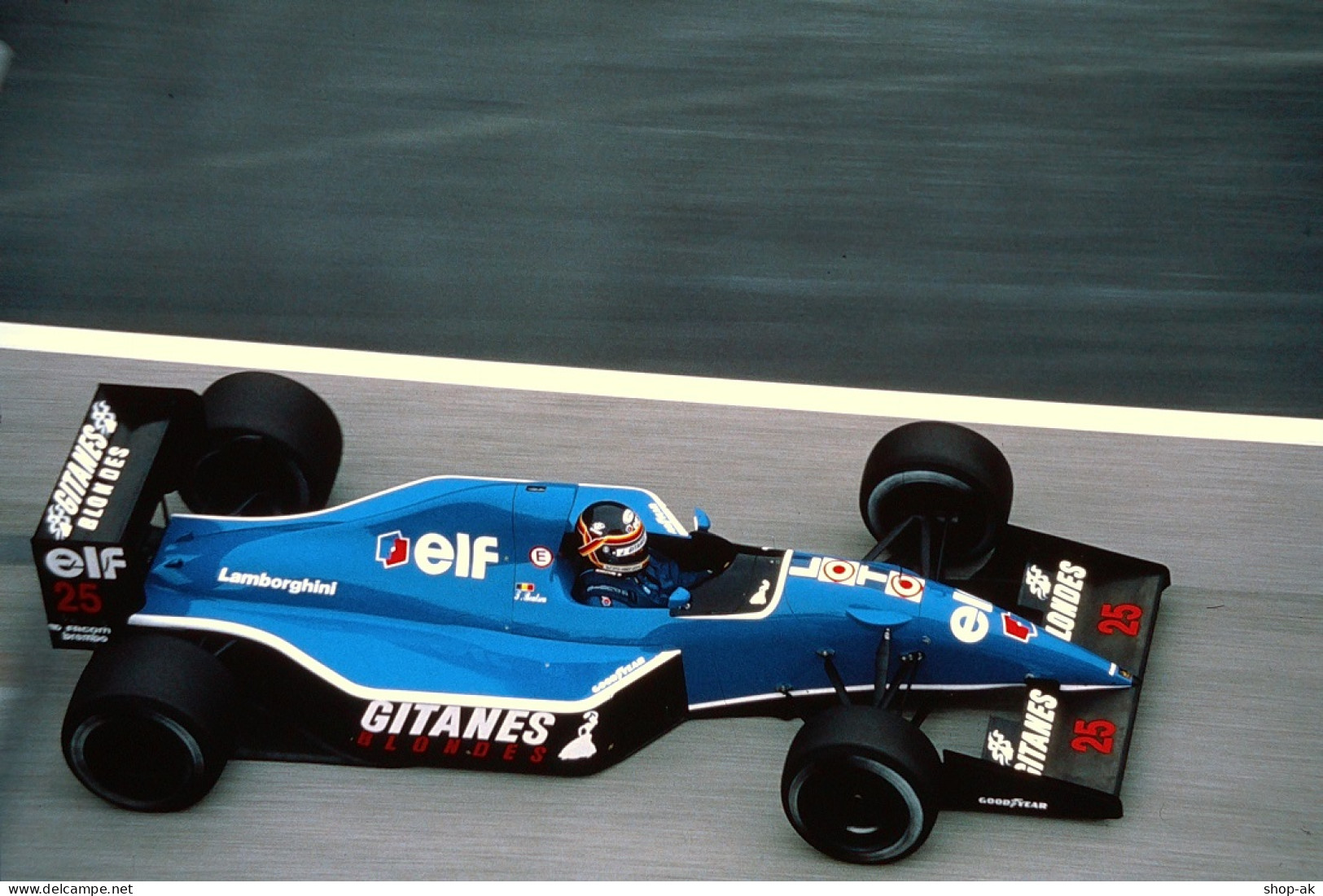Dia0004/ DIA Foto Thierry Boutsen Ligier JS 35 Lamborgh  Formel 1 1991 Rennwagen - Cars