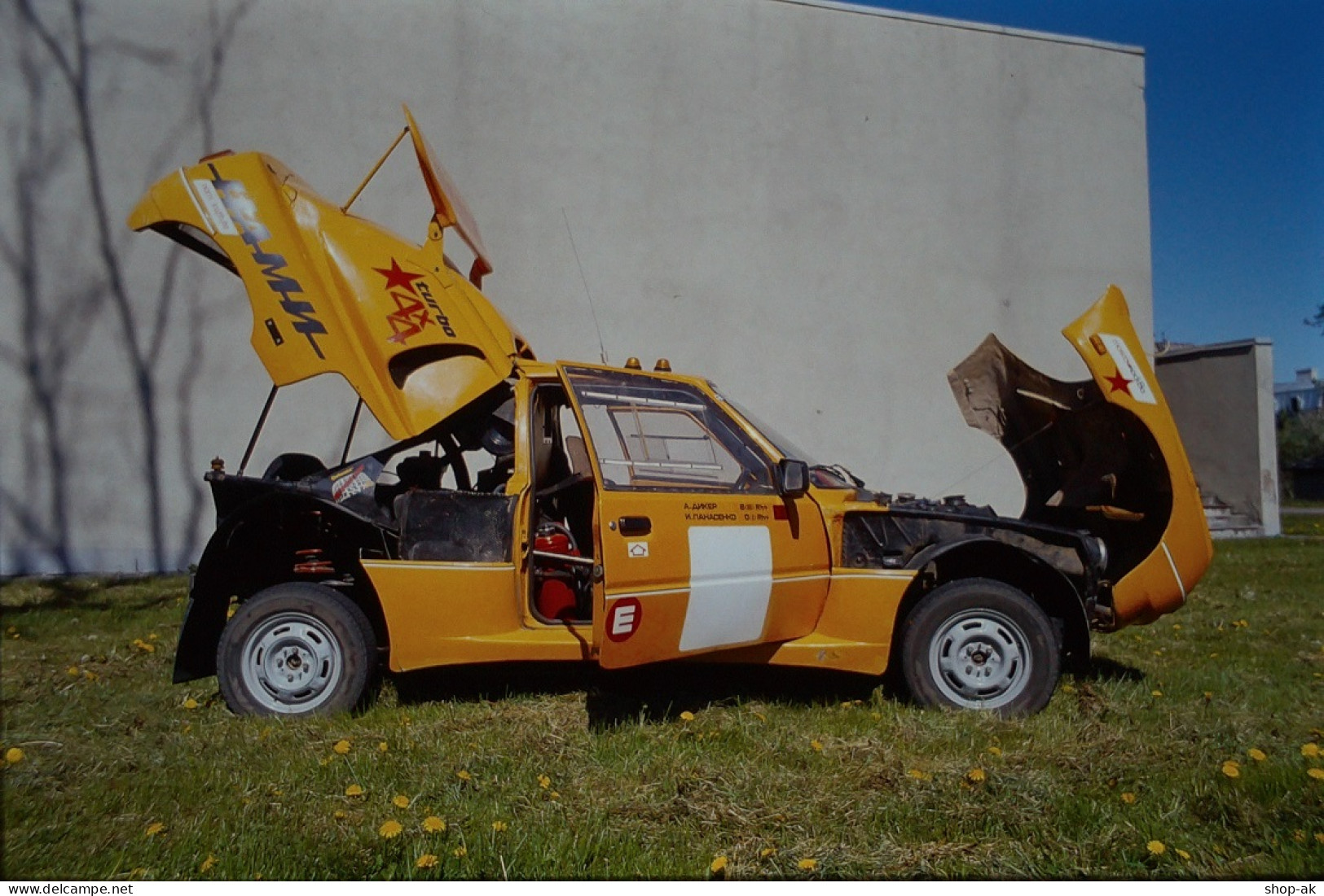 Dia0284/ 8 x DIA Foto Auto Zaprozhec Tauriya Protzotyp Gruppe B-Rallyewagen 1989