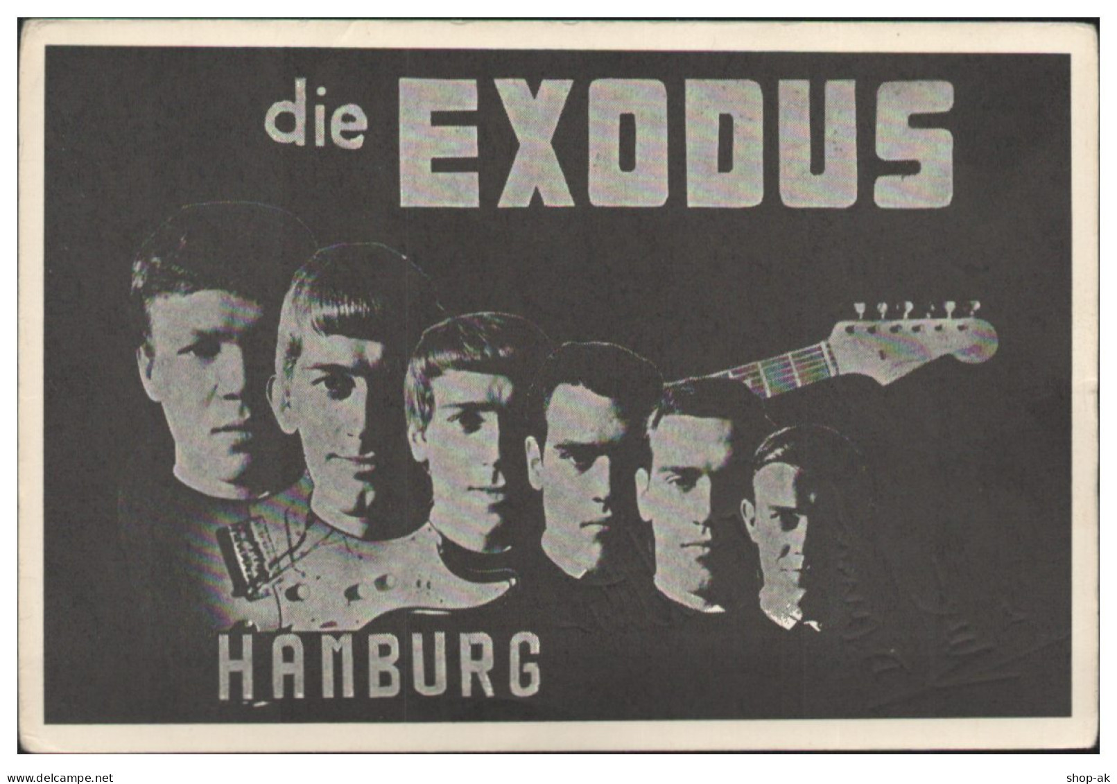 V6266/ Die Exodus Aus Hamburg Beat- Popband Autogramm Autogrammkarte 60er Jahre - Autografi