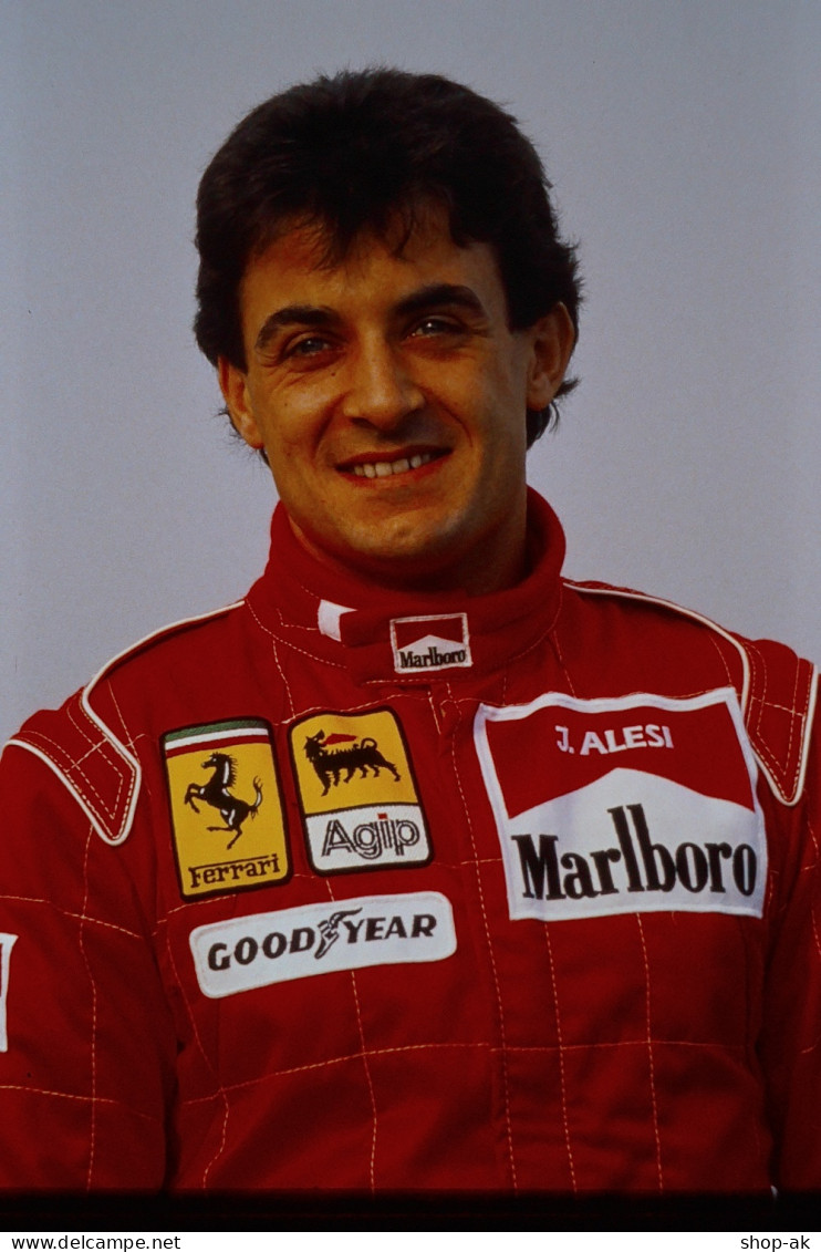 Dia0049/ DIA Foto Jean Alesi Auf Ferrari Formel 1 1991 Rennspor9  - Voitures