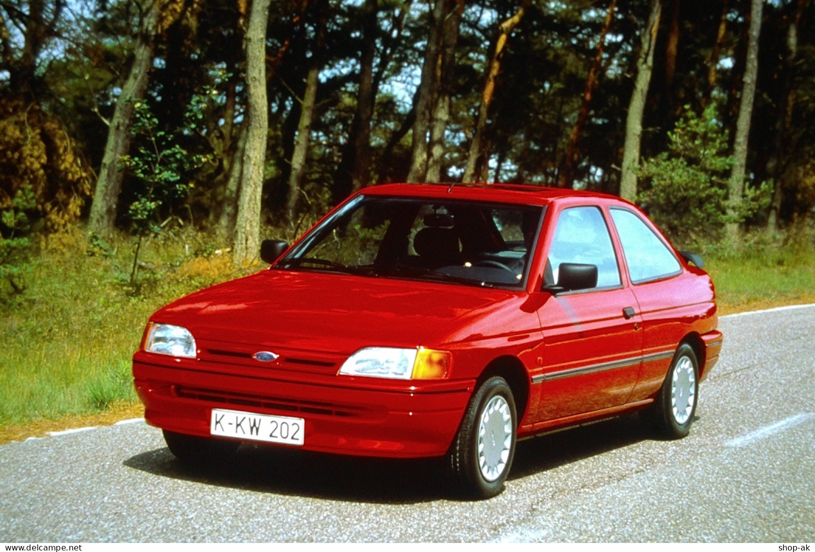 Dia0038/  4 X DIA Foto Ford Escort Sport Ca.1990 - Voitures