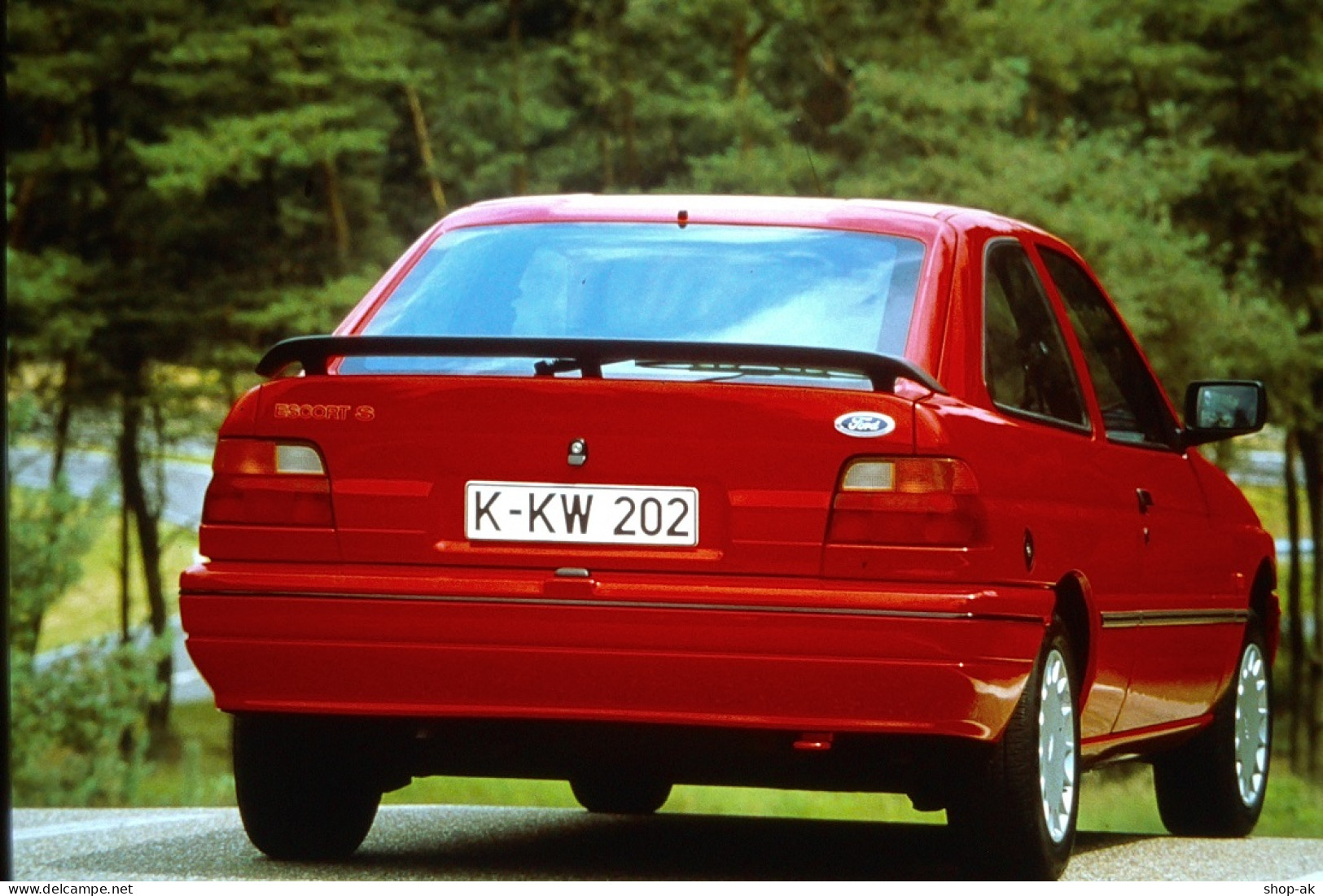 Dia0038/  4 X DIA Foto Ford Escort Sport Ca.1990 - Cars