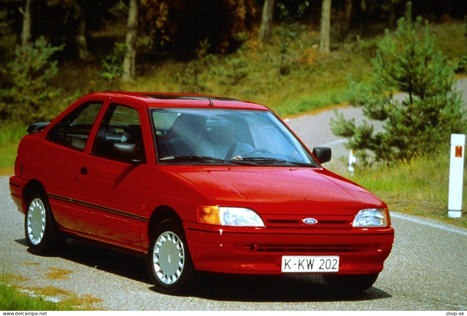 Dia0038/  4 X DIA Foto Ford Escort Sport Ca.1990 - Auto's