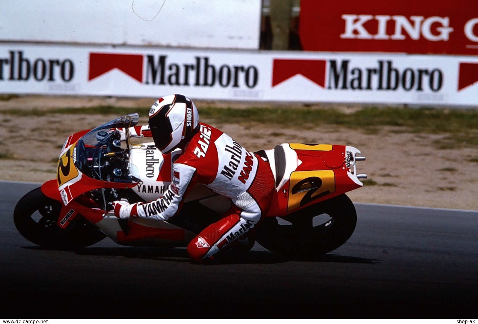 Dia0053/ DIA Foto Wayne Rainey 500CC Yamaha Motorrad  1990 - Moto