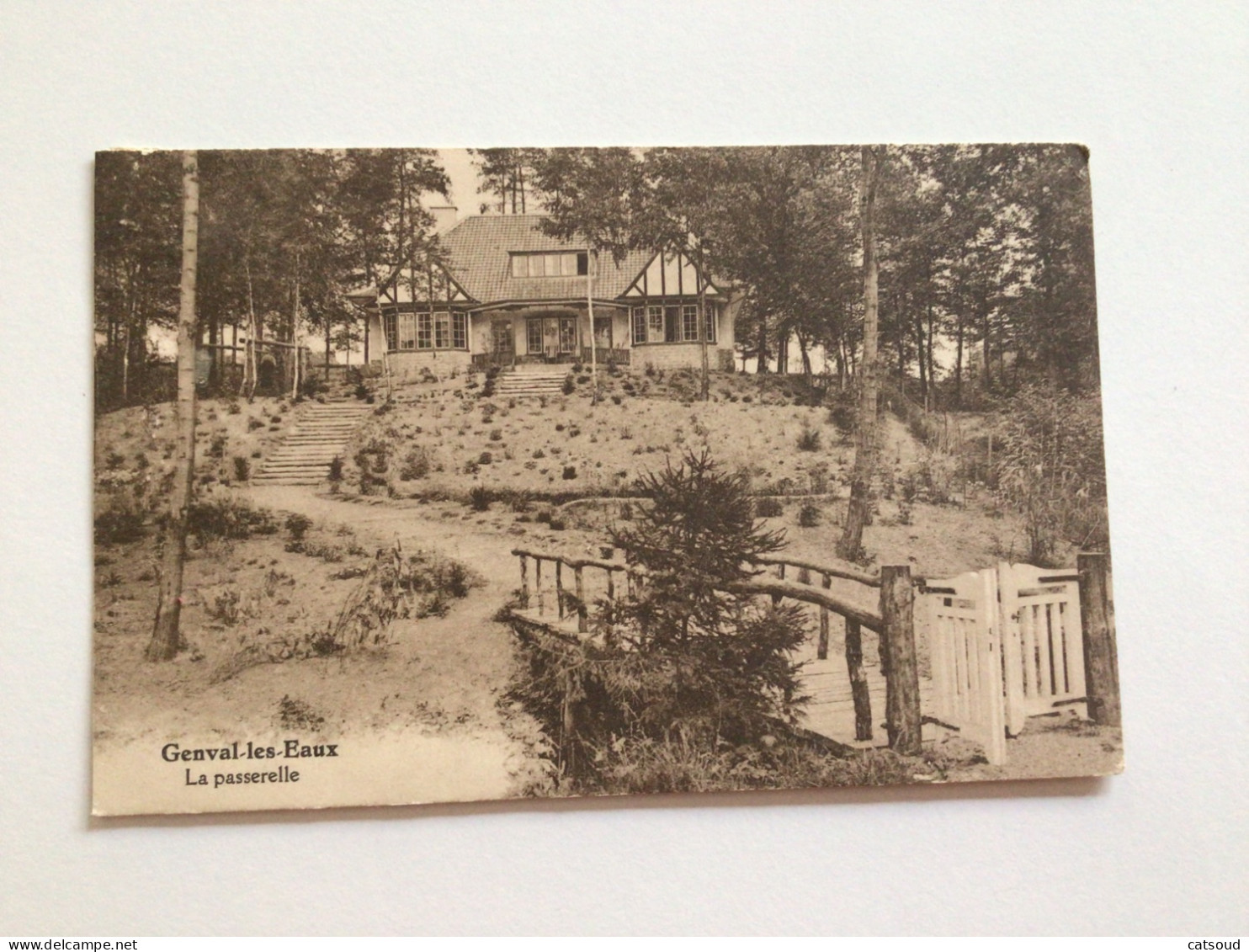 Carte Postale Ancienne (1926) Genval-les- Eaux La Passerelle - Rixensart
