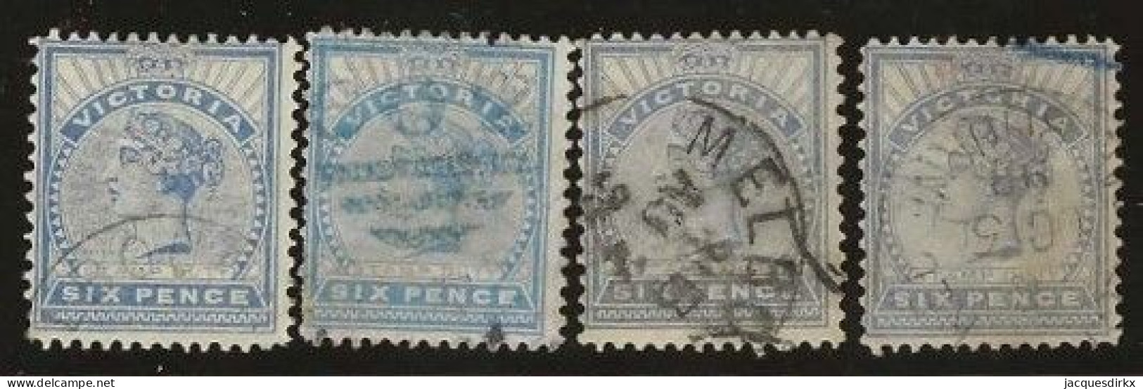 Victoria    .   SG    .   339  4x  .   O      .     Cancelled - Used Stamps