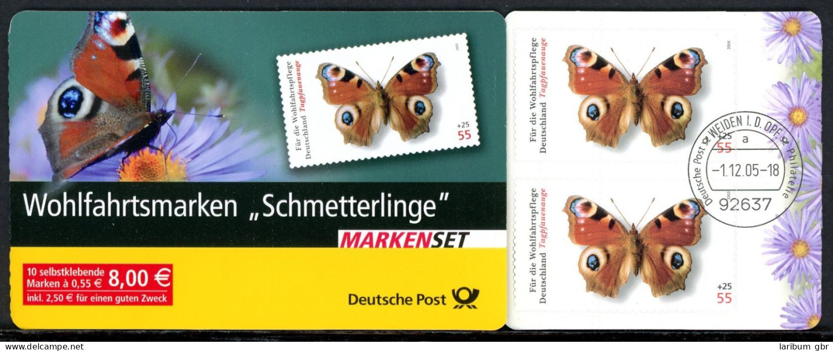 Bund Markenheftchen 60 Gestempelt Weiden Schmetterlinge #GB742 - Autres & Non Classés