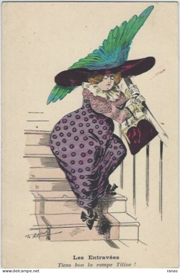 CPA ROBERTY Style Sager Art Nouveau Non Circulé Sans Numéro Ni éditeur Mode Chapeau érotisme Femme Girl Women - Robert