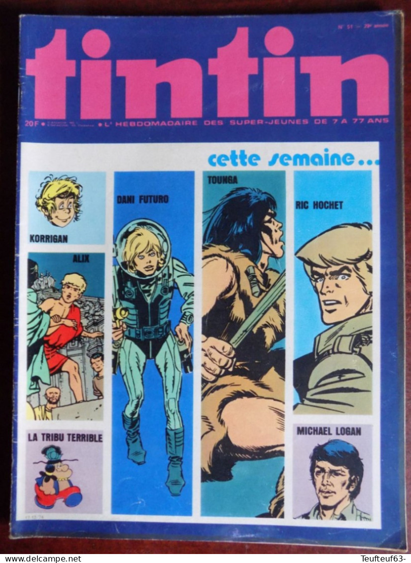 Tintin N° 51/1974 - Tintin