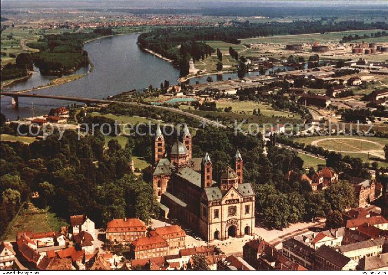 72576934 Speyer Rhein Fliegeraufnahme Mit Dom Ludwigshof - Speyer