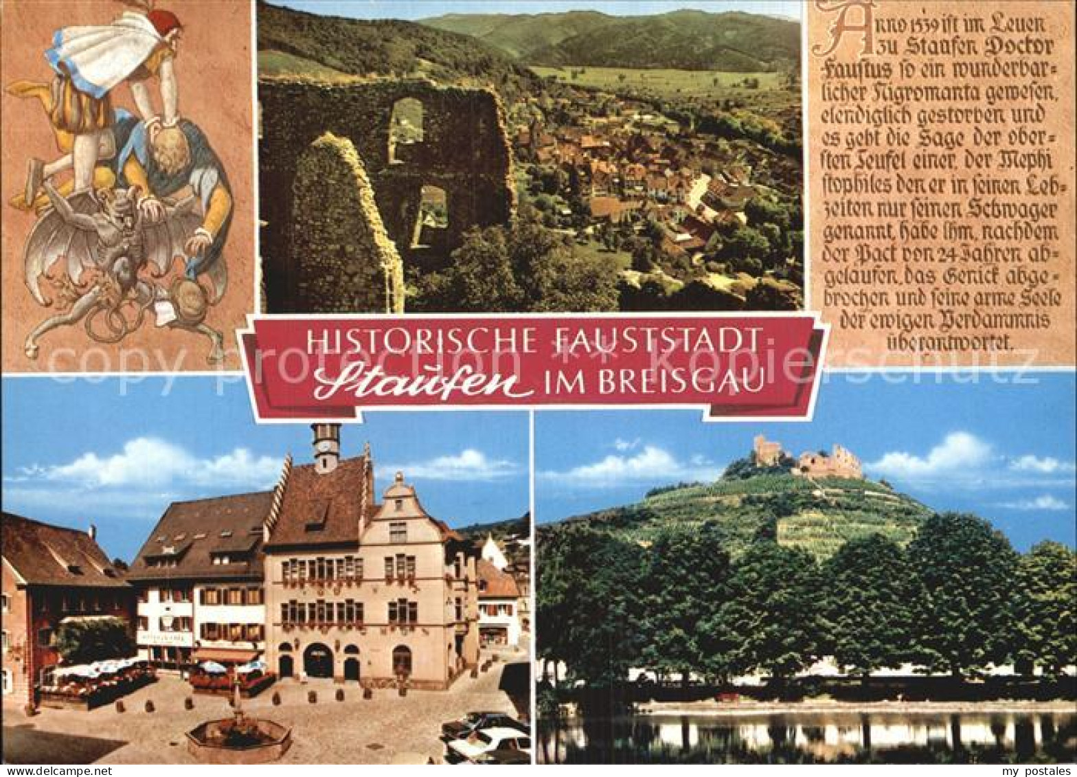 72576923 Staufen Breisgau Fauststadt Burg Rathaus Staufen Im Breisgau - Altri & Non Classificati