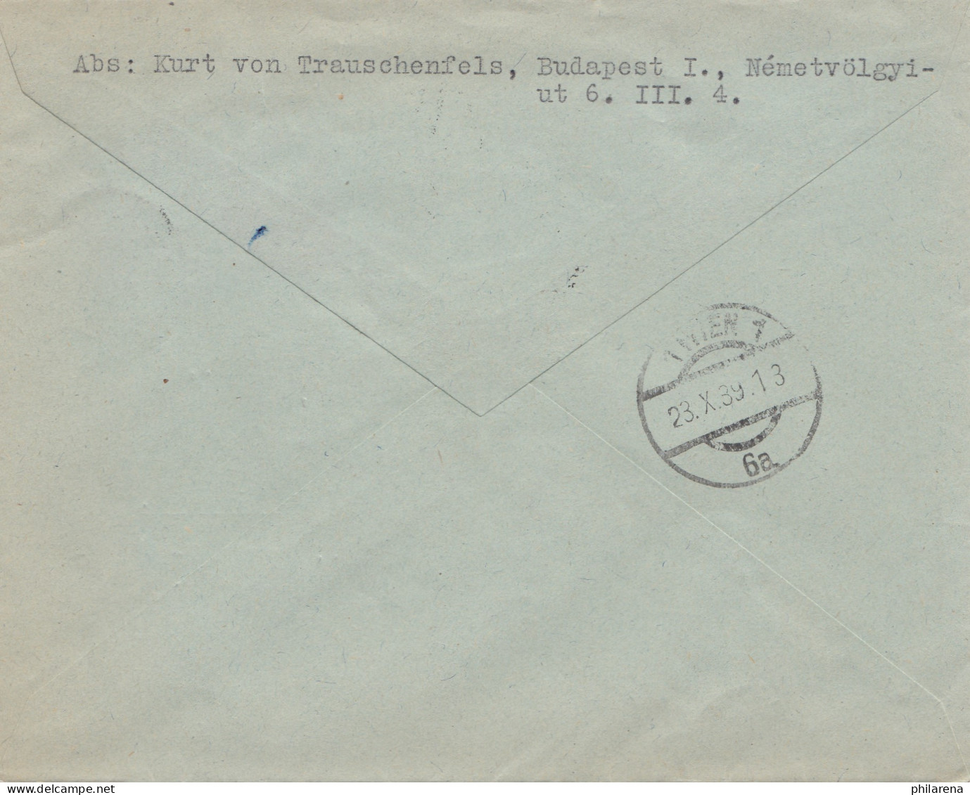 1939: Einschreiben Budapest Nach Wien - Autres & Non Classés