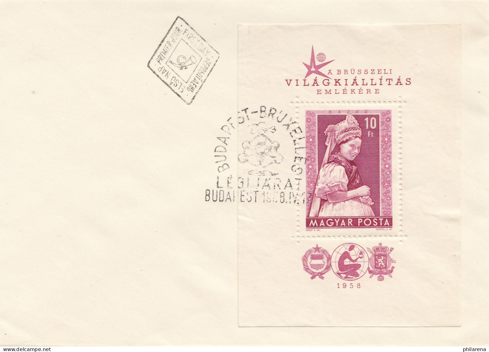 Ungarn: 1958: FDC MiNr. 271 - Autres & Non Classés