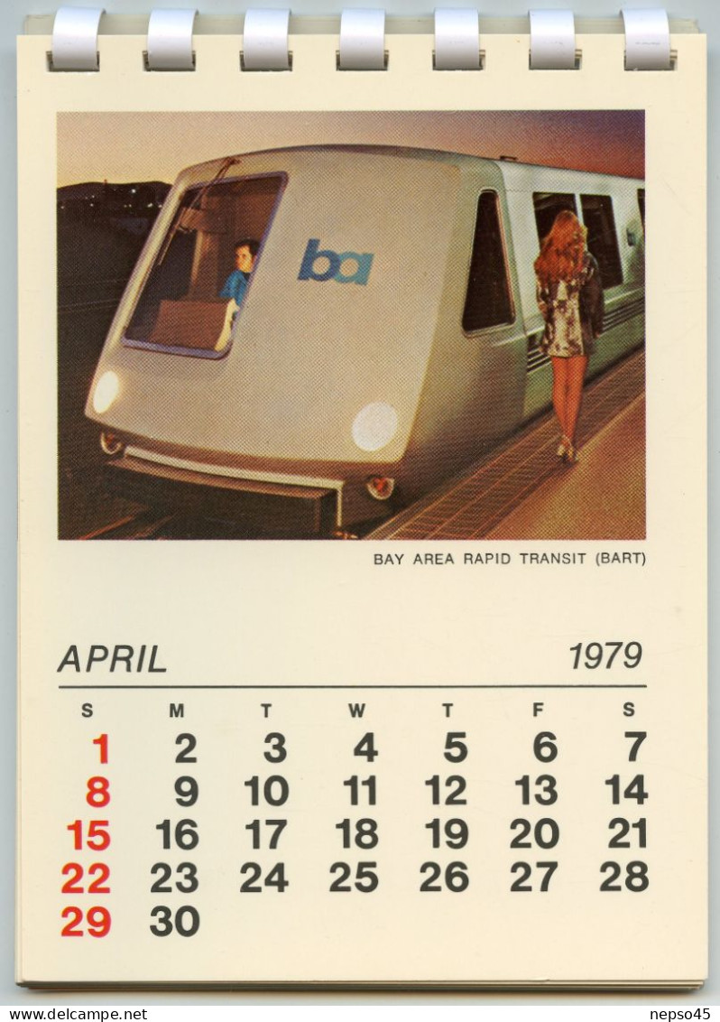 Calendrier Souvenir.San Francisco 1979.U.S.A. Amérique. - Petit Format : 1971-80