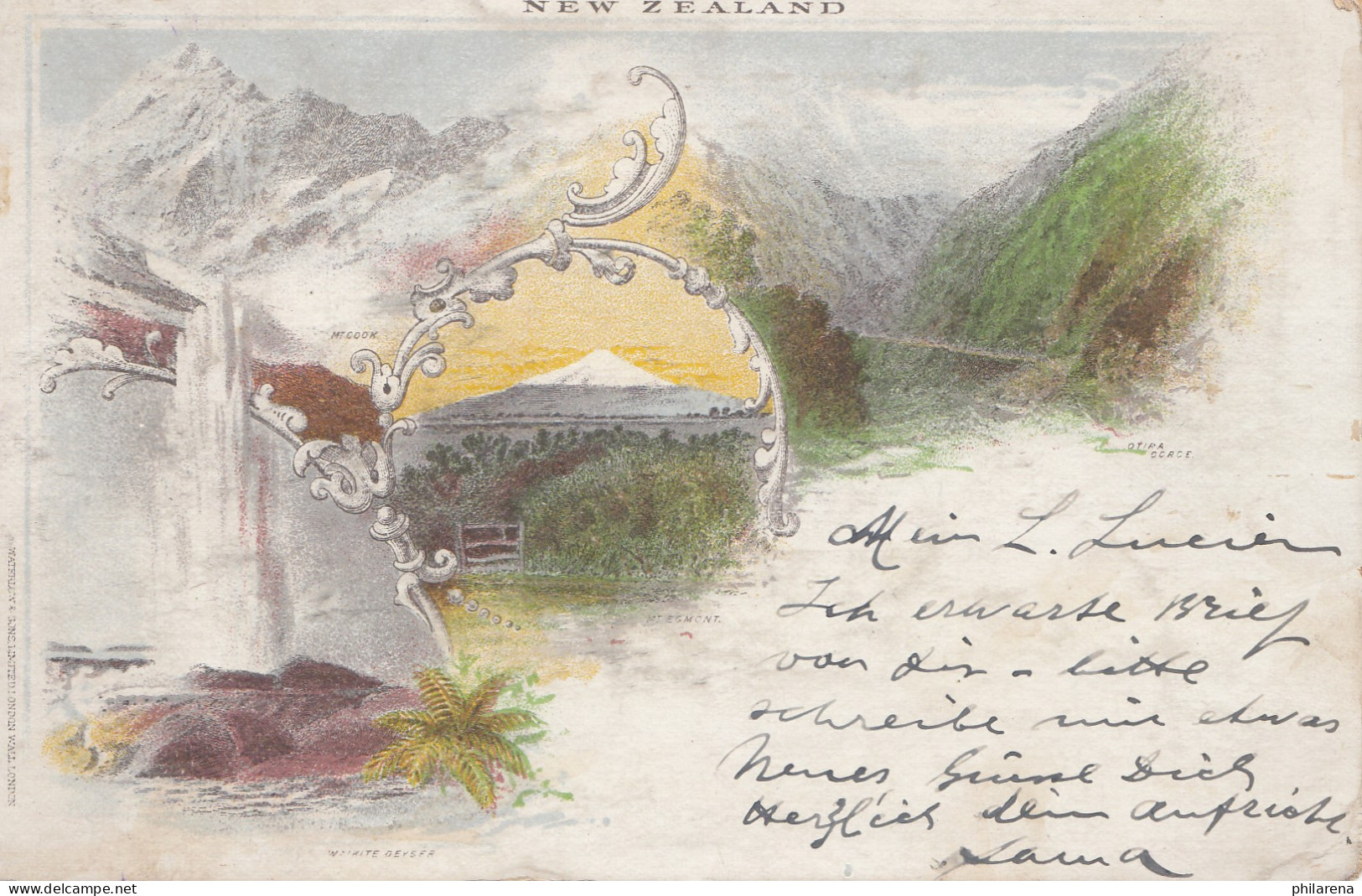 Australien: 1904: Postcard New Zealand / Ganzsache/ To Weissenburg/Elsass - Autres & Non Classés
